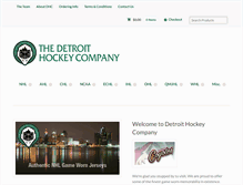 Tablet Screenshot of detroithockeyco.com